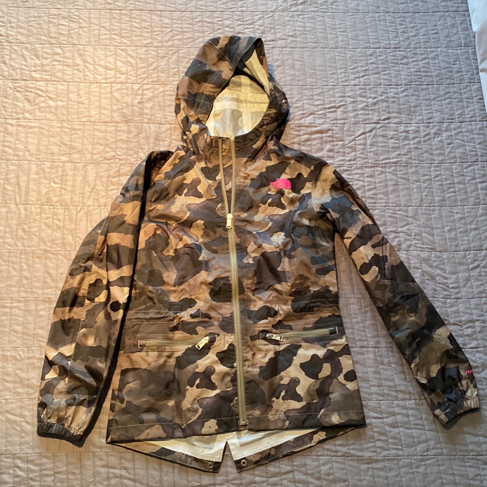 Camo North Face Fitted Rain Jacket